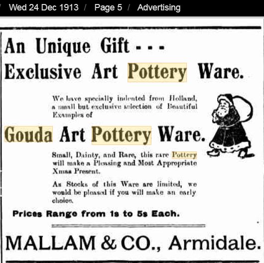 Gouda 1913 advertisement