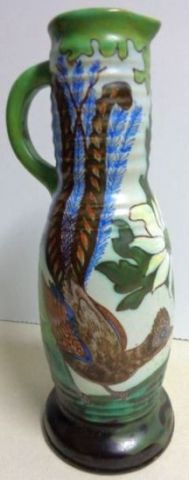 Gouda Dutch Art Pottery decor Lyrebird