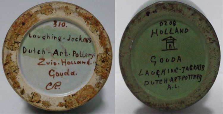 Gouda Jackass pottery marks