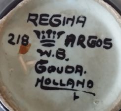 Regina Gouda decor Argos pot mark