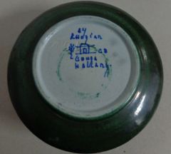 Gouda pottery decor Rhodian inkwell mark